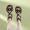 Platform Zip Flowers Summer Woman Shoes 2026 Comfortable High Quality Daily The Best Korea Sandal Vip Trend Sandals for Women