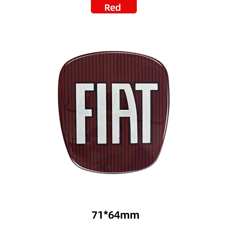 44mm 71mm 75mm 89mm Car Front Rear Logo Auto Grille Emblem sticker steer wheel Accessories For Fiat Abarth 500 Bravo Punto Panda