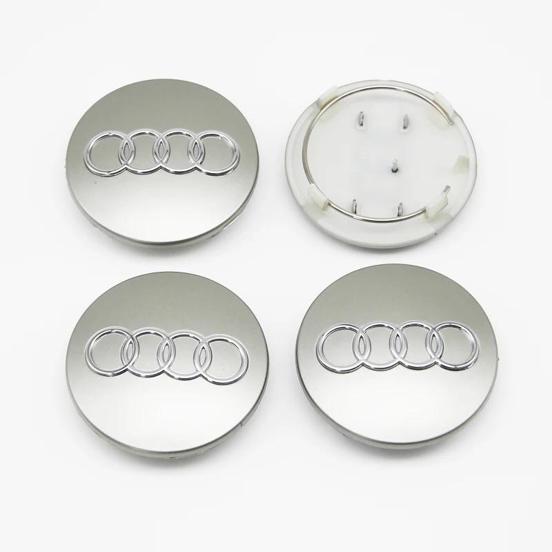 2026 4Pcs 4F0601165N 60-135mm ABS Wheel Hubcap Cover For AQ4 Q7 Q5 Q3 A6 C7 A7 A5 A4 B9 A3 8V 8P Rim Replacement Tuning Accessory