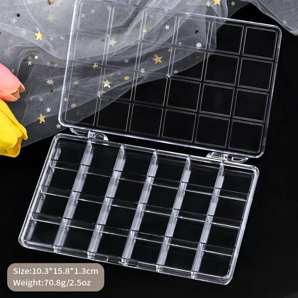Divider Nail Art Storage Box 12/15/24Grids Container for Jewelry Gifts Empty Storage Box