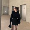 Waist-Cinching Slim-Fit Long-Sleeved Hooded Mini Dress for Women - 2026 Spring Arrivals