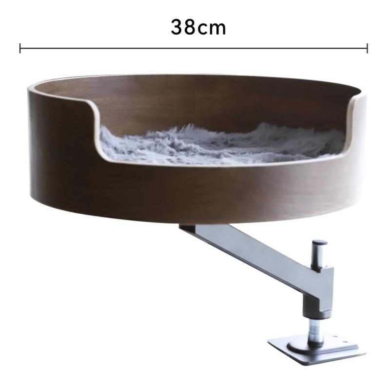 Office Desktop Cat Nest Adjustable Lifting 360° Rotating Cat Bed Pet Mat Hammock Desk Floating Cats Nest Climbing Frame Supplies