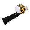 Golf Club Head Cover Plush Nylon Cute Tiger Head Protective Animal Golf Headcover for Golf Lovers Women Men