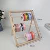 In-Stock Wooden Ribbon and Thread Storage Rack for Cake and Flower Shops