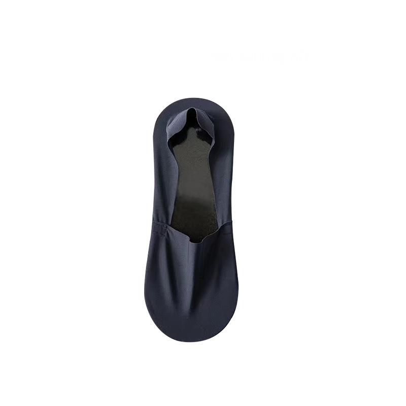 Men's Non-Slip No-Show Boat Socks - Thin, Seamless, Low-Cut, Pure Cotton, Ice Silk.