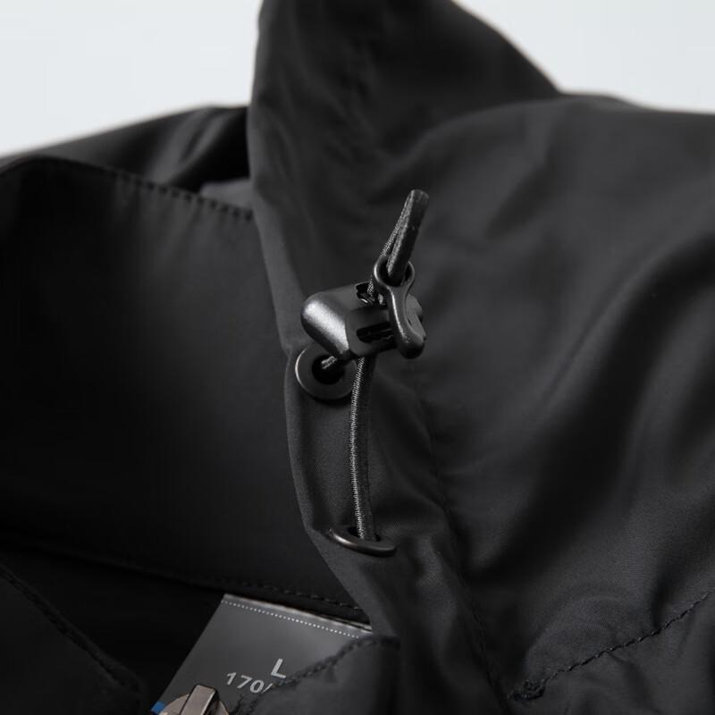Dibenze Men's Plus Size Detachable Hood Ice Silk Lightweight Jacket