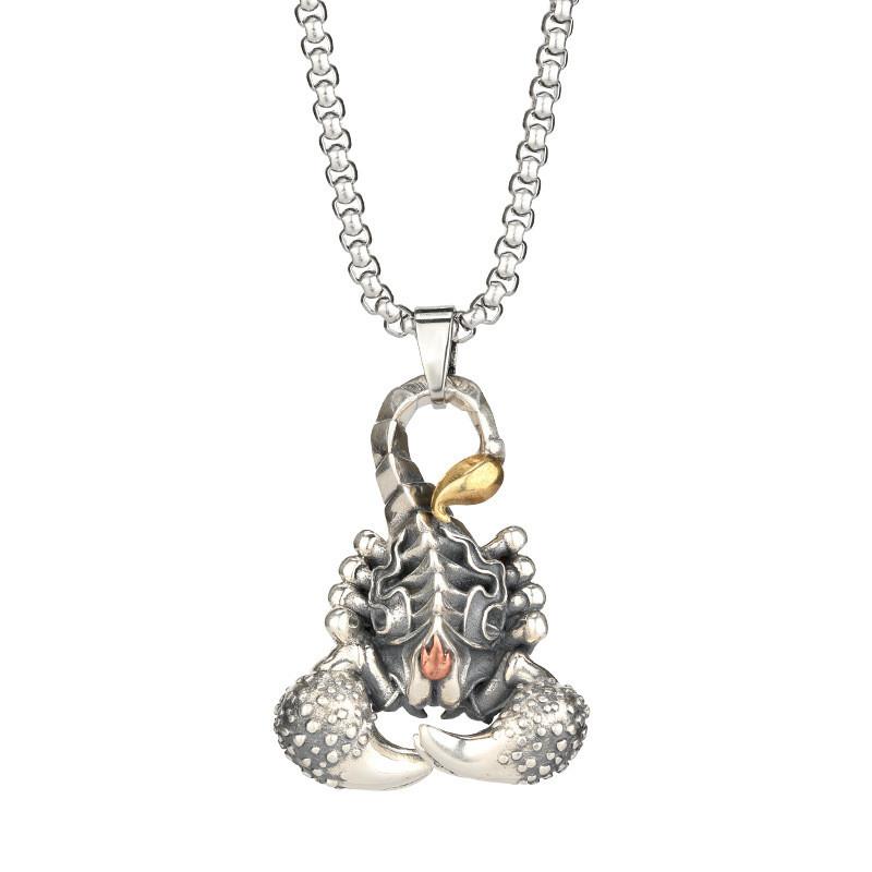 

Элегантное ожерелье-подвеска в виде краба нейтрального пола, изготовленное из прочной титановой стали