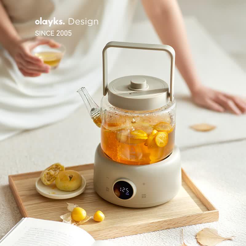 Olayks All-Glass Multi-Functional Health Tea Maker Pot CN plug (adapter included)