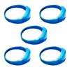 5pcs Voice Controlled LED Luminous Bracelets Flashing Silicone Bangle Light Up Wristbands for Christmas New Year Decor