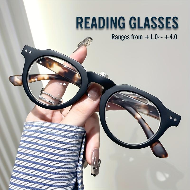 

Men s and Women s Business Fashion Anti-Fatigue Reading Glasses with Square Frame Spring Temple Classic Reading Glasses 2 чёрный