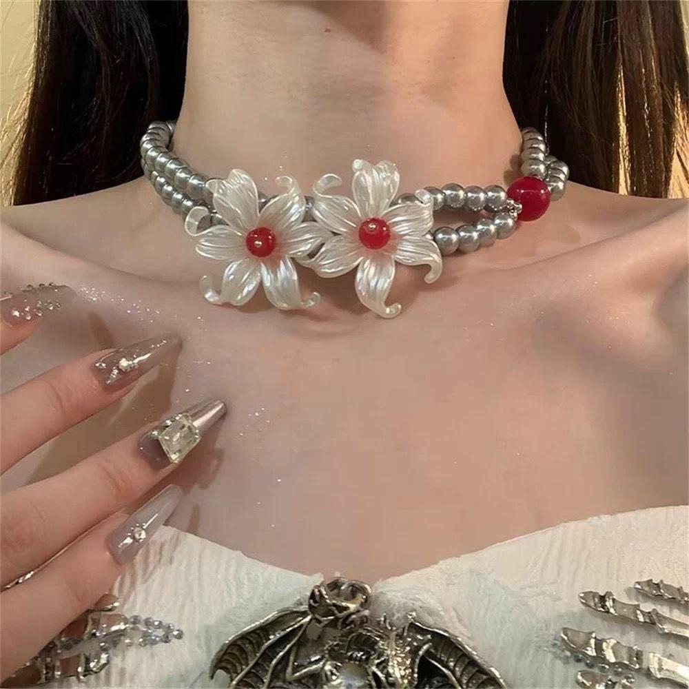 Colier cu pandantiv multistrat cu perle retro - Lanț elegant de lux ușor pentru claviculă pentru femei