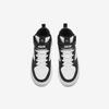 Anta Kids Synthetic Leather Fashion Versatile Lightweight Shock Absorbing High Top Kids Skate Shoes Men Skate Shoes Black White A12438004-5
