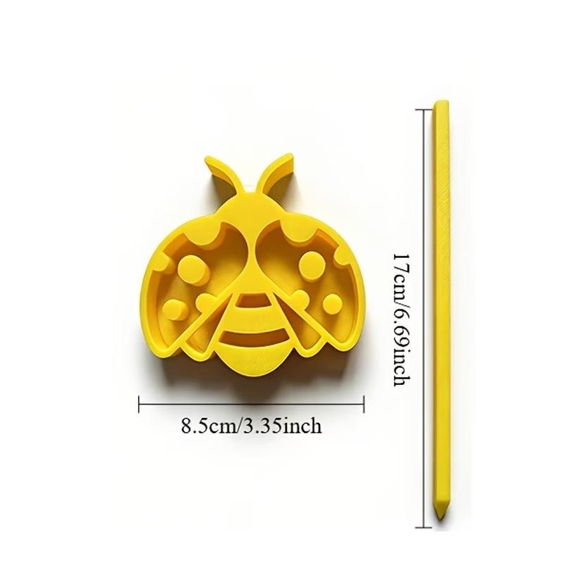 3D-printed Bee Water Station with Stick Eco-friendly Beekeeping Insect Cup for Yard Use