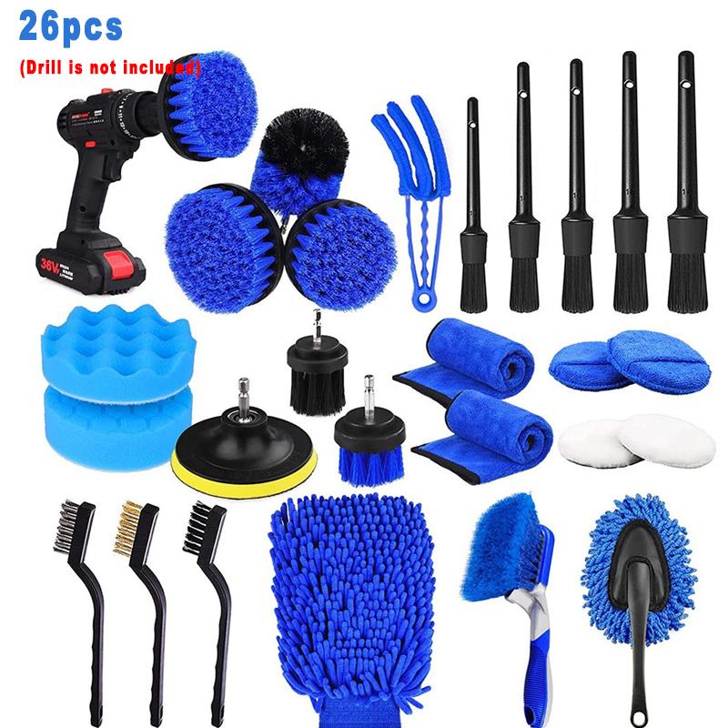 Reinigungsbürste für elektrische Bohrmaschinen, Badezimmeroberflächen, Badewanne, Dusche, Fliesen und Fugenmörtel, Allzweck-Reinigungsset für Power Scrubber