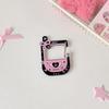 Sweet Cool Girls Acrylic Keychain Hook Pink Black Hanging Decoration For Bag Pendant Doll Toy Holder Personalized Pendant Gift