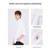 Navigare Men's 100% Cotton Antibacterial Stand Collar Shirt