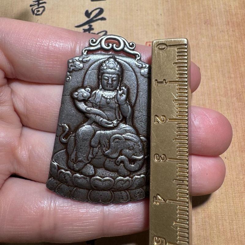 Винтажный кулон Тянь Те Пусянь Будда в тибетском стиле, ожерелье Манджушри Будды, Железный кулон, Подвесное украшение