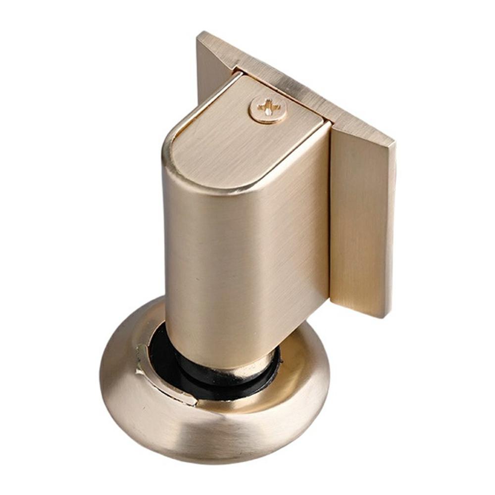 No-Drill Invisible Door Stopper Dual Magnetic Strong Hold Windproof Mute Cushioning Silicone Pad Anti-Collision