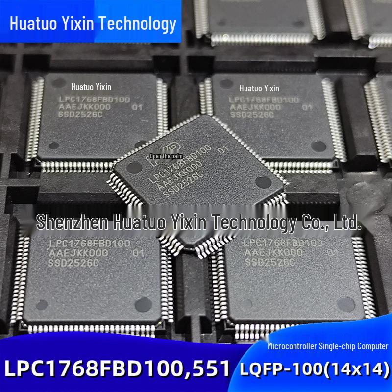 

LPC1768FBD100 LQFP-100 SMD 32-bit Microcontroller Chip IC