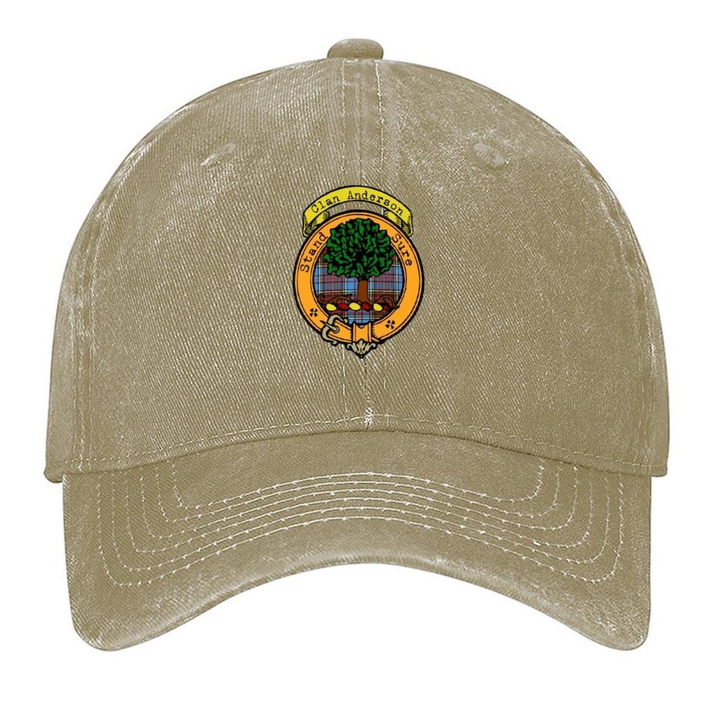 2026 Anderson Clan Surname Tartan And Crest Baseball Cap Unique Hats Designer Hat Foam Party Hat Uv Protection Solar Hat Mens Wo