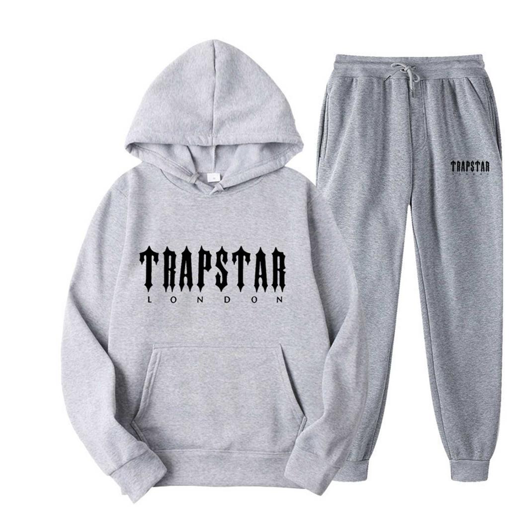 Women's Hooded Athletic Tracksuit Unisex Two-Piece Running Clothing Long Sleeve Pullover Hoodie Sweatshirt + Track Pants Set