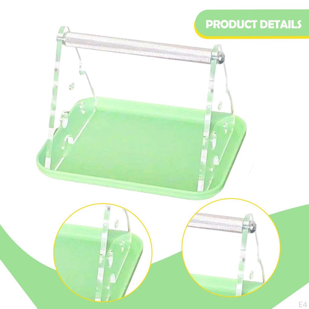 Tabletop Bird Perch Stand Desktop Claw Beak Grinding with Potty Tray for Finch Macaw Conures