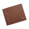 Schoolbag New Retro Leather Pattern Men's Short Wallet Hinge Three-fold Bag Multi-card Position Change Bag ID Bag Wallet Wholesale