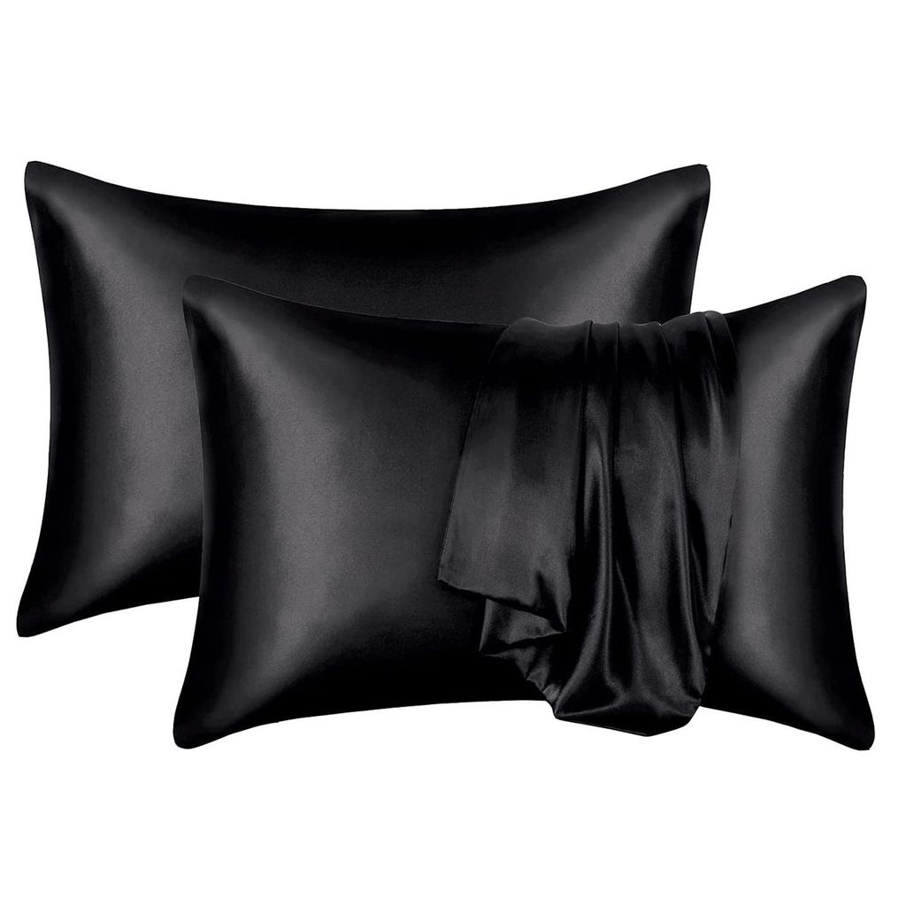 2Pieces Satin Pillowcase Set 50x66cm Optional Color Smooth And Soft Pillow Covers For Hair And Skin Protection