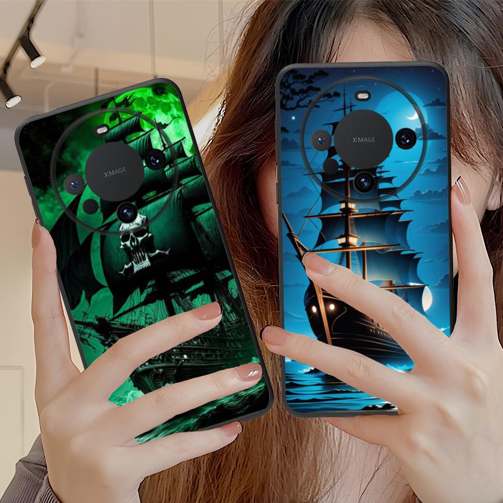 Pirate Corsair Mobile Phone Case for Huawei Mate 60 50 40 30 20 10 Pro Plus Lite E 5G Colorful Printing Cover Luxury Smartphone
