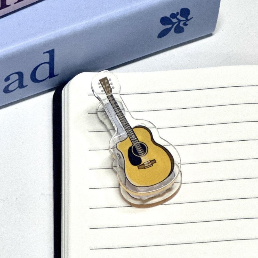 Musical Instrument Theme PP Clip Small Gift Keychain Creativity Folder  School