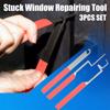 3 Piece Window Opener Tool Kit, Stainless Steel Emergency Tool, Stuck Window Opener Tool, Non-Slip Handle, Home Window Opener Emergency Tool Kit