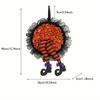 Halloween Wreath Witch, Halloween Wreaths for Front Door with Witch Hat Leg Mesh Decor, Halloween Decorations Indoor Outdoor