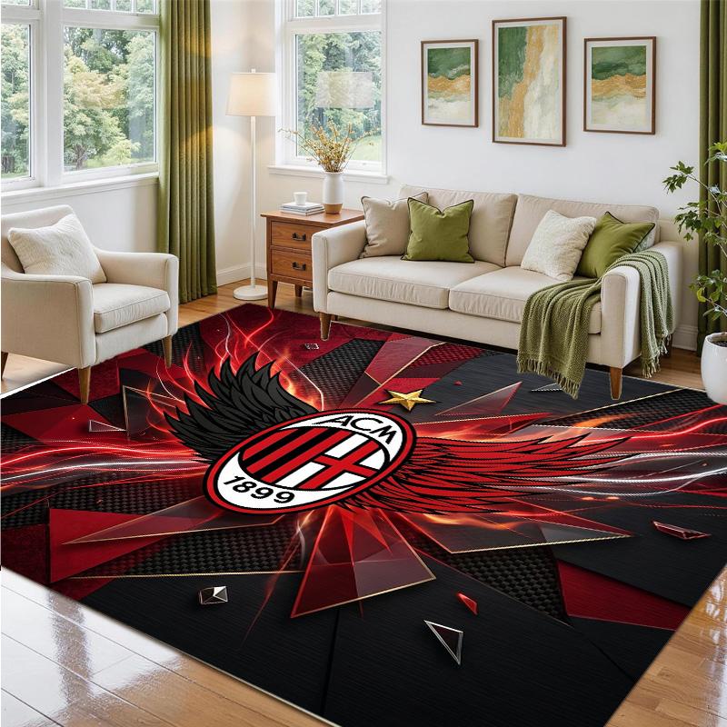 AC Milan Design Crystal Velvet Rug Soft Decorative Mat for Bedroom Entrance