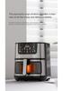 15L Large Capacity Air Fryer with Visual Baking and Integrated Stainless Steel Electric Oven
