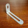 10pcs L-Shaped Adjustable Angle Brackets Black & Silver Furniture Anti-Tilt Bookshelf Hardware Accessories