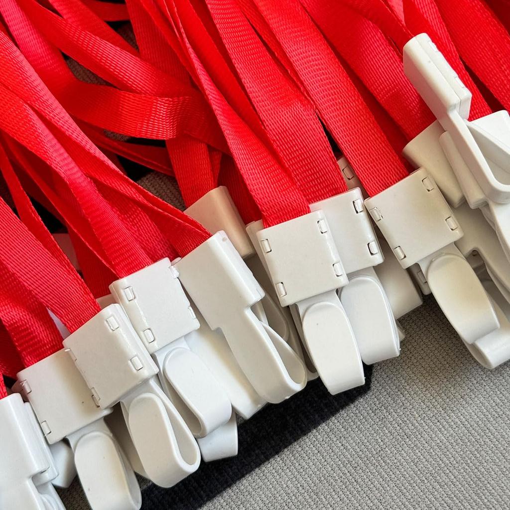 SHIYISEN Name 100 ID Card Name Tag Neck Hanging Name Business Employee Soft Neck Horizontal Red Holder, Pieces, Holder, Holder, Strap, Tag, Staff,