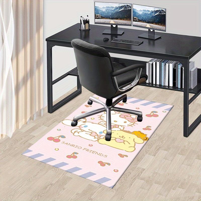 

1pc Sanrio Friends Hello Kitty Chair Mat Under Desk Rug Office Carpet Gift Universal Anti-Slip Floor Protector for Home Kitchen Living Room 60cm by 90cm