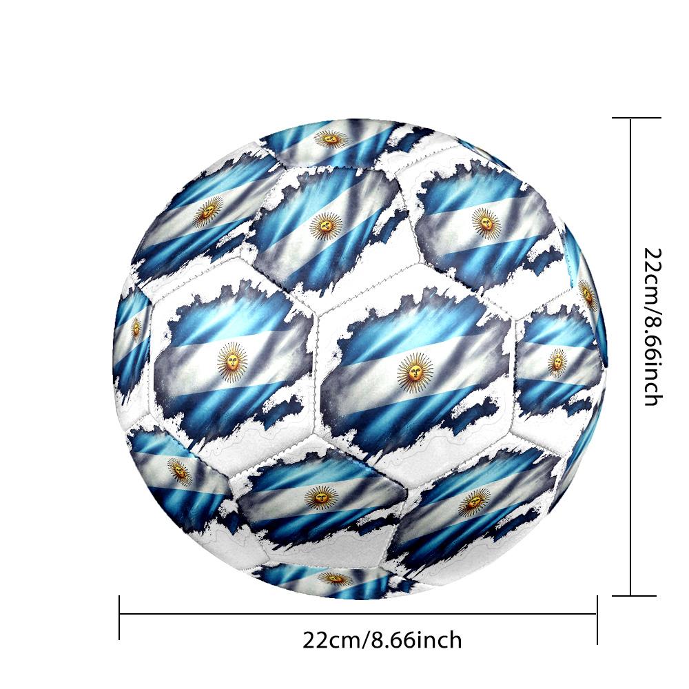 1 pallone da calcio Argentina Celebration Taglia 5, Adatto per partite di allenamento/allenamenti per tornei, Leggero e resistente gt70720