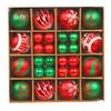 Christmas Ball Ornaments 44 Pcs Christmas Tree Decorations Set 2.4" 1.2" Shatterproof Colorful Plastic Balls for Holiday