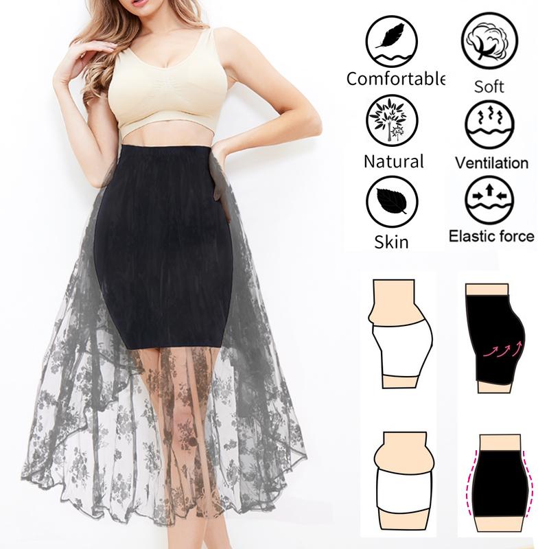 Women Half Slip Shaper Sexy High Waist Trainer Skirts Shapewear Miss Moly Tummy Control Slimming Underdress Faja New Corset