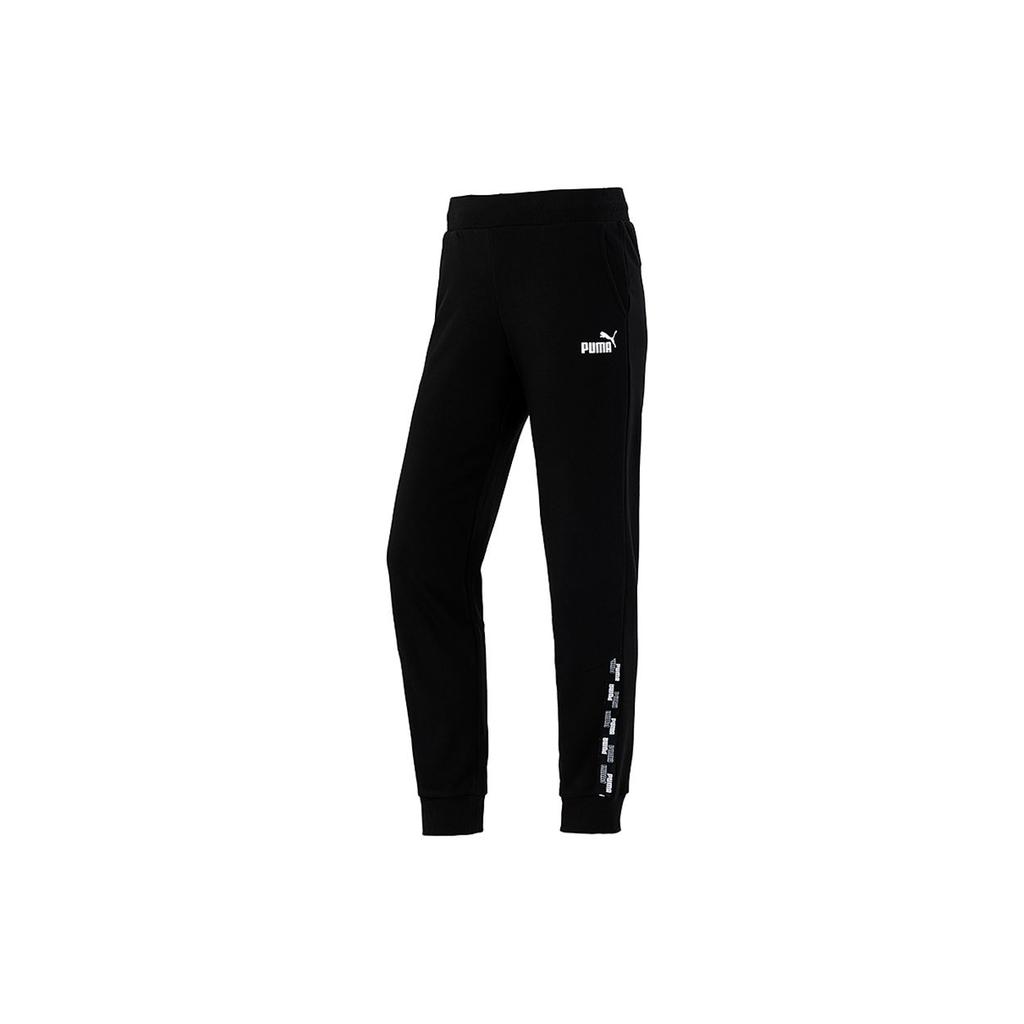 Puma Knit Running Training Casual Breathable Pants Women Bottoms Black 847712-01