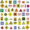 10/30/50pcs Cartoon Danger Warning Sign Stickers Waterproof DIY Notebook Laptop Car Suitcase Cool Decoration Sticker Fun for Toy