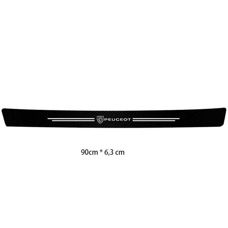 1/4/5Pcs Car Door Sill Scuff Plate Decor Carbon Fiber Stickers For Peugeot 208 3008 308 206 2008 207 B107 508 607 106 406 407 307