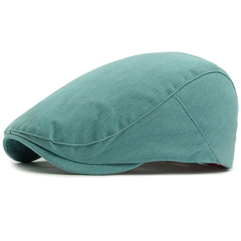 

HT4695 Berets Spring Summer Autumn Caps for Men Women Artist Painter Beret Hat Male Female Ivy Flat Cap Rainbow Colors Beret Cap 55-59cm Adjustable светло-синий