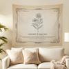 Vintage Christian Floral Wall Tapestry Hanging for Bedroom Flower Bible Verse Scripture James 124 TapestryRustic Religious