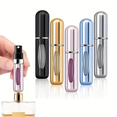 Mini Frasco de Spray de Perfume Recarregável Portátil Atomizador Conjunto de Viagem Acessórios para Frasco de Spray Aleatório 5 Conjuntos 5ml