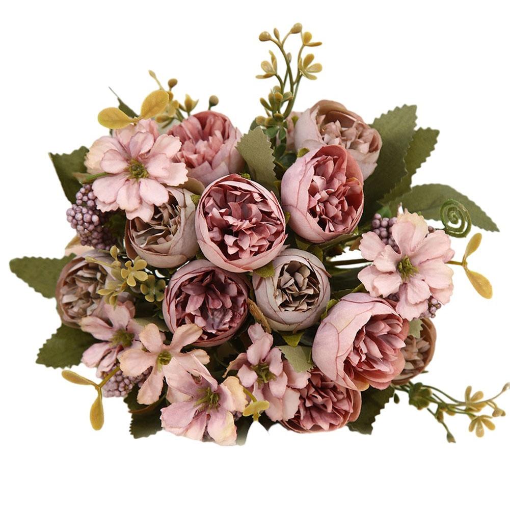 Office Decoration Rose Flower Simulated Bouquet High Quality