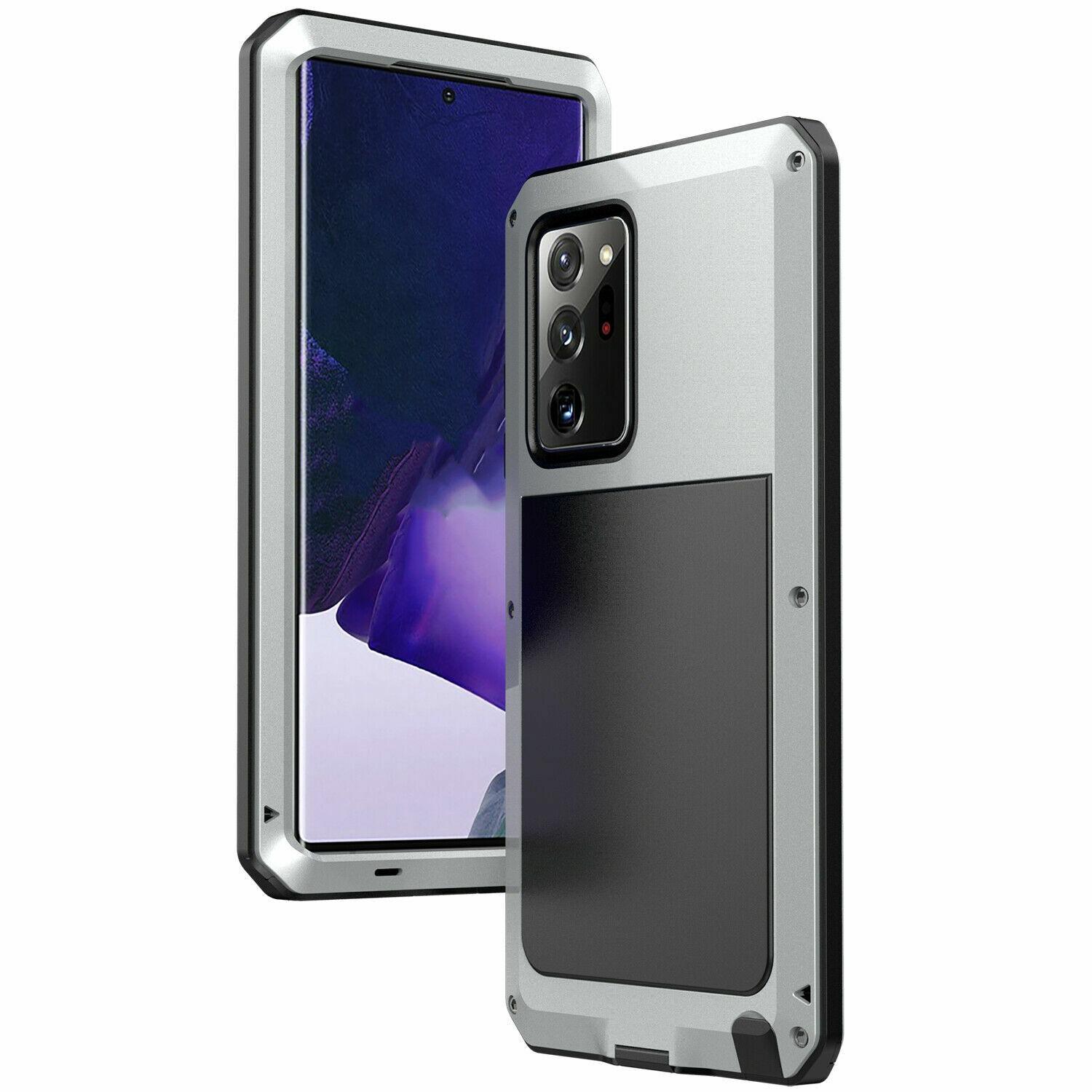 

Doom Tank Aluminum Metal Case for Samsung S26 S25 Edge S25 S24 S23 S22 S21 Plus S20 Note 20 Ultra Shockproof Heavy Duty Cover aluminum&Galaxy S23 срібний