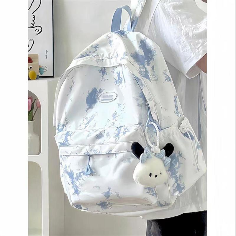 Tie-dye Niche Ins Style Schoolbag Simple and High School Students Backpack