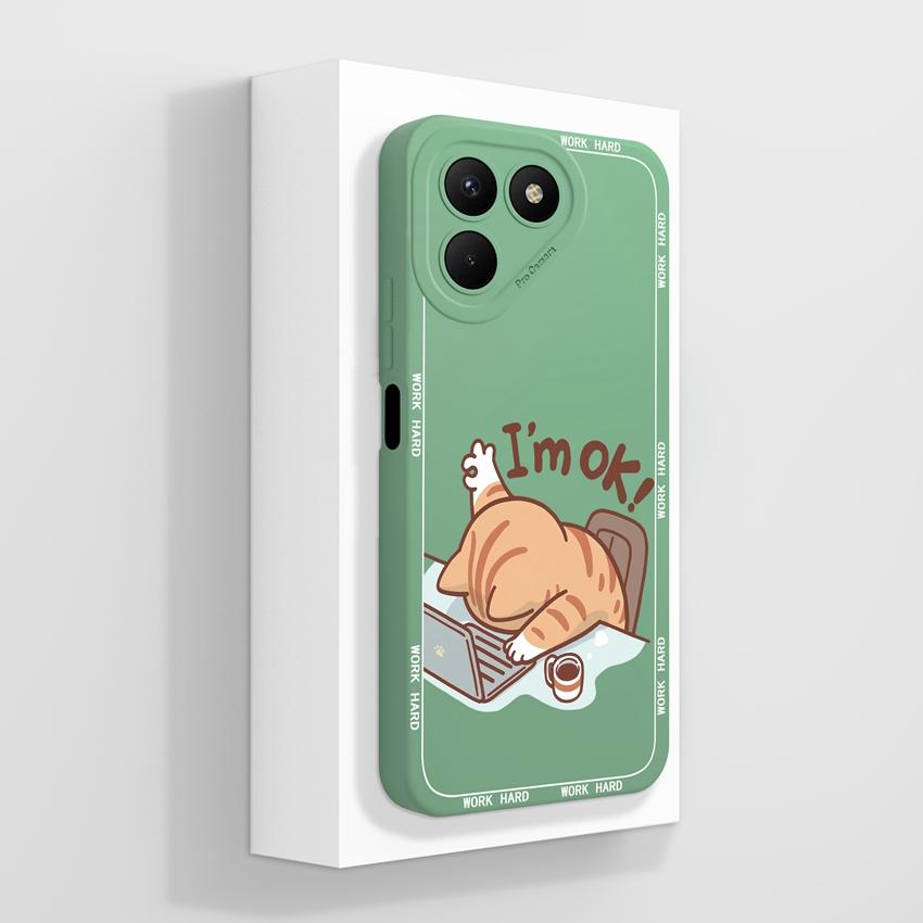 For Tecno Pova 7 6 5 4 Pro Pop 8 9 10 10C Flying Astronaut Phone Cases Camera Protection Liquid Silicone Shockproof Back Covers Shell For Tecno Casing